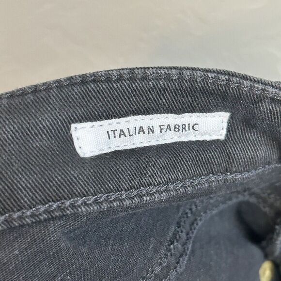 Cambio Jeans Womens 4 Black Flare paris easy kick feather Sequin hem NEW Denim - Picture 12 of 13